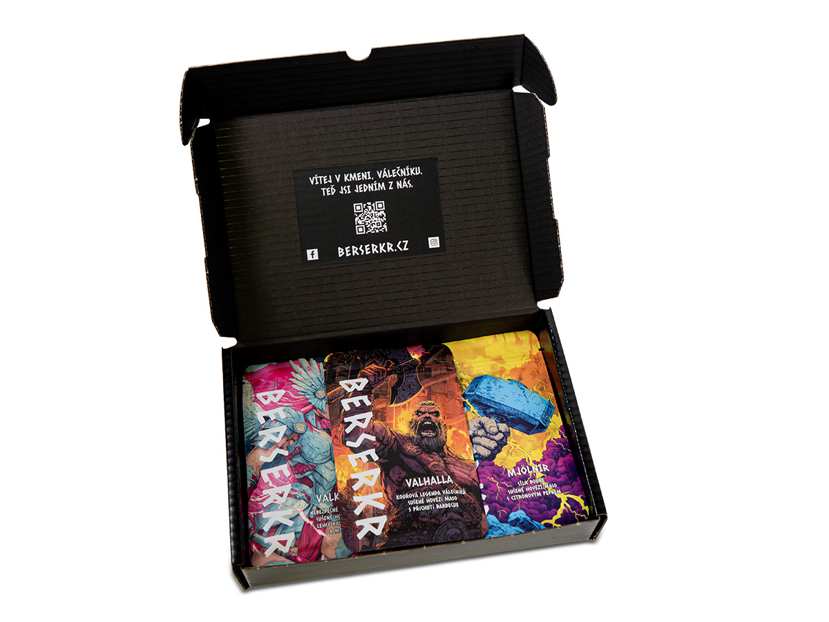 degustační box otevřený